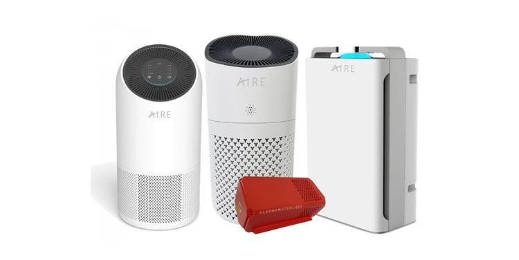 AIRE’s air purifiers are designed to tackle everything from pet fur to fine particles