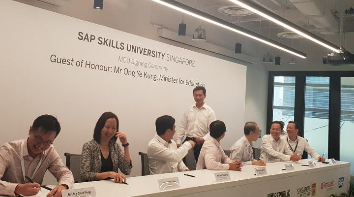 SAP signs MoU with polytechnics and SkillsFuture to launch tri-sector education programme