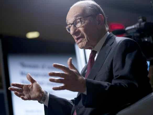Greenspan sees no stock excess, warns of bond market bubble